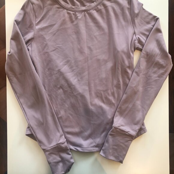 Lilac Slim Fit Long Sleeve Active Top - Picture 3 of 4